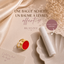 GlowRing -bague en nacre rouge